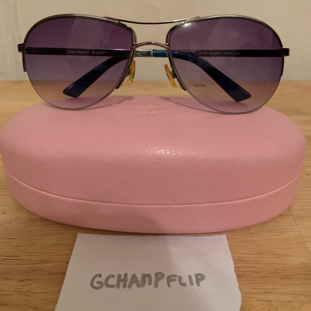 Juicy Couture Aviator Vintage Women’s Silver Sunglasses